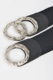 Triple O Ring Buckle Elastic Belt  Style Ratio