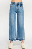 Tummy Control High Rise Crop Wide W/ Released Hem  Style Ratio
