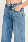 Tummy Control High Rise Crop Wide W/ Released Hem  Style Ratio