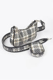 Tweed Plaid Shoulder Bag W/airpod Purse  Style Ratio
