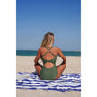 Two Piece Solid Contrast Tie Up Stretch Bikini  Style Ratio