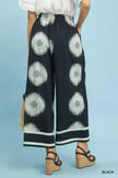 Umgee Abstract Border Print Wide Leg Pants  Style Ratio