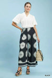Umgee Abstract Border Print Wide Leg Pants  Style Ratio