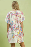 Umgee Boho Floral Print Mini Dress with Pockets  Style Ratio