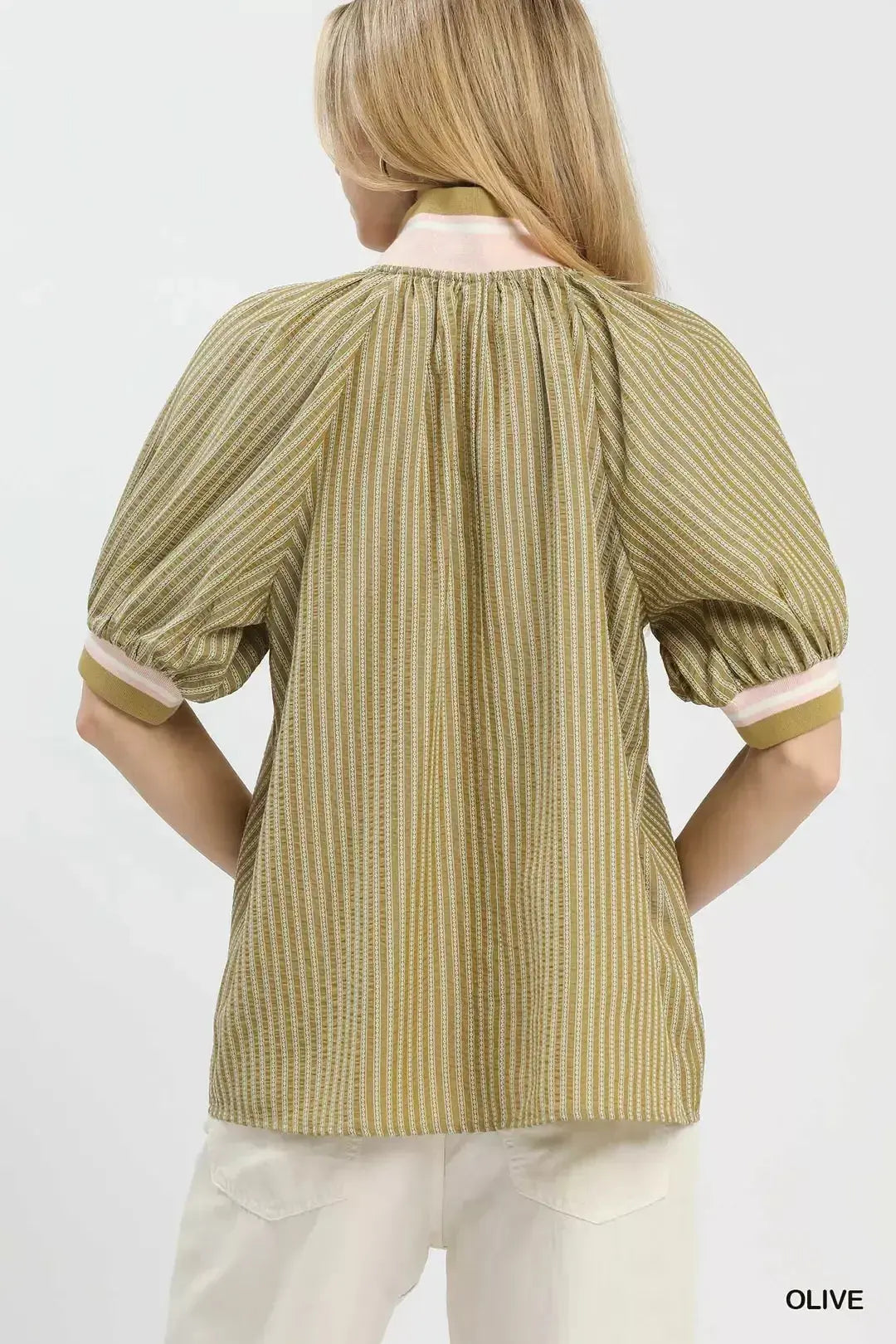 Umgee Botanical Print Blouse  Style Ratio