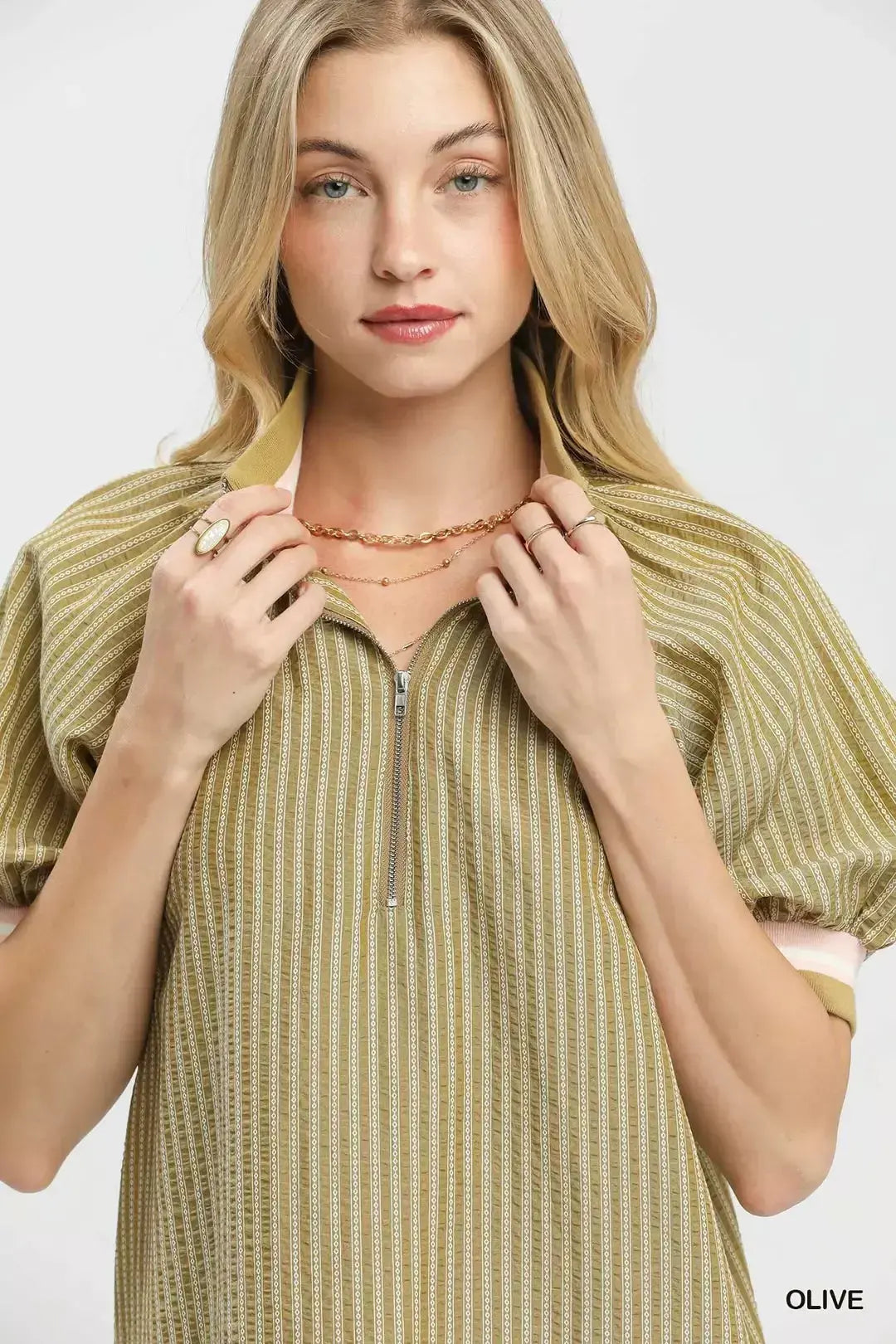 Umgee Botanical Print Blouse  Style Ratio