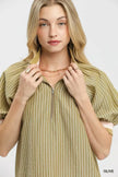 Umgee Botanical Print Blouse  Style Ratio