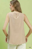 Umgee Floral Embroidered Sleeveless Top  Style Ratio