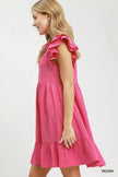 Umgee Ruffle Sleeve Babydoll Dress  Style Ratio