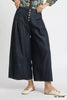 Umgee Stone Washed Wide-Leg Button-Front Culottes  Style Ratio