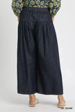 Umgee Stone Washed Wide-Leg Button-Front Culottes  Style Ratio