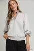 Umgee Stripe Ruffle Neck Long Sleeve Top  Style Ratio