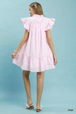 Umgee Stripe Smocked Yoke Ruffle Dress  Style Ratio