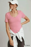 Umgee Sweetheart Neckline Front Double-Lined Top  Style Ratio