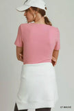 Umgee Sweetheart Neckline Front Double-Lined Top  Style Ratio