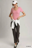 Umgee Sweetheart Neckline Front Double-Lined Top  Style Ratio