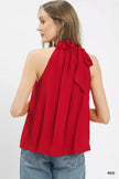Umgee Tie-Neck Ruffle Halter Boho Top  Style Ratio