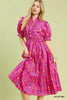 Umgee Vibrant Ruffle Smocked Midi Dress  Style Ratio
