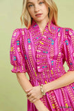 Umgee Vibrant Ruffle Smocked Midi Dress  Style Ratio