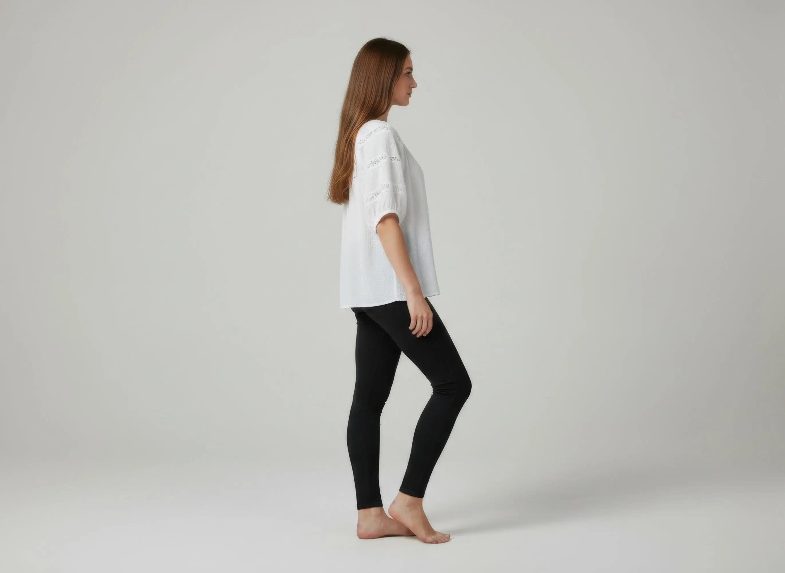 Unique Spectrum Solid Short Sleeve Blouse  Style Ratio