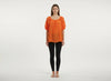 Unique Spectrum Solid Short Sleeve Blouse  Style Ratio