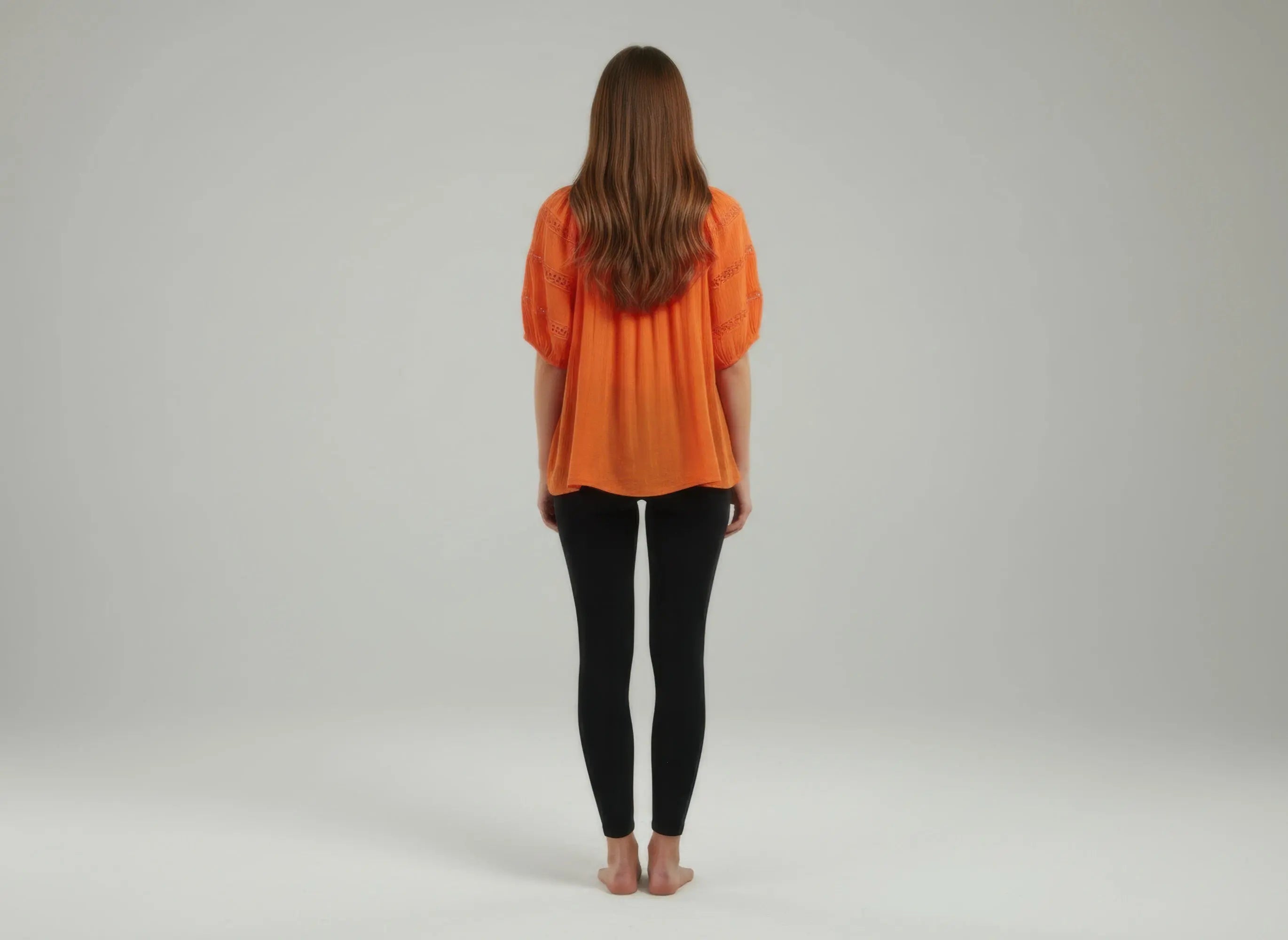 Unique Spectrum Solid Short Sleeve Blouse  Style Ratio