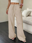 Wide Leg Pants with Drawstring  Style Ratio