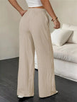Wide Leg Pants with Drawstring  Style Ratio