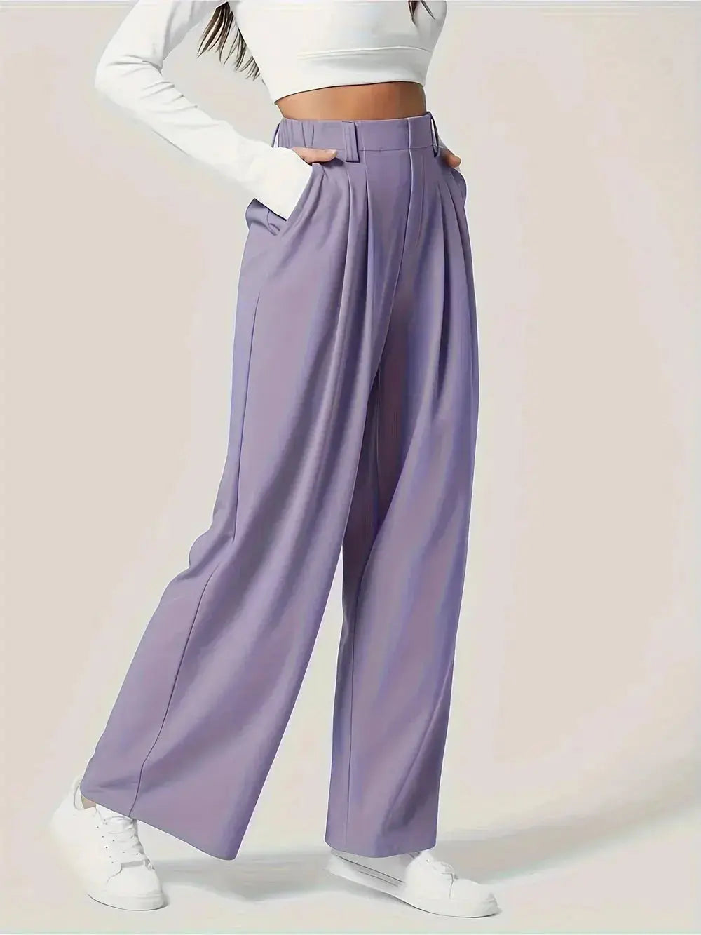 Wide Leg Pants with Pockets  Style Ratio