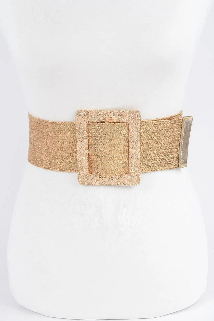 Wide Metal Buckle Plus Size Belt  Style Ratio