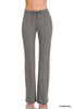 Zenana Drawstring Scuba Stretch Pintuck Pants  Style Ratio