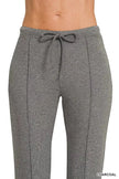Zenana Drawstring Scuba Stretch Pintuck Pants  Style Ratio