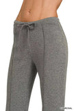 Zenana Drawstring Scuba Stretch Pintuck Pants  Style Ratio