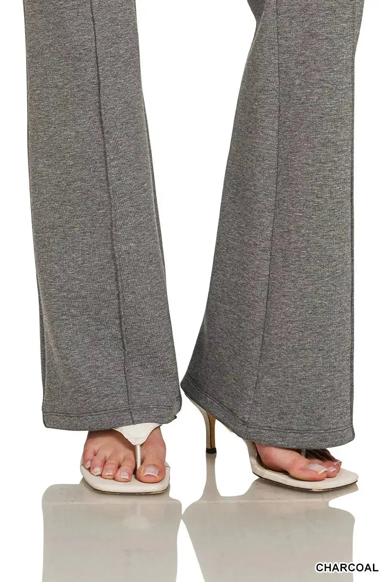Zenana Drawstring Scuba Stretch Pintuck Pants  Style Ratio