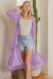 Zenana Mesh Open Front Cardigan  Style Ratio