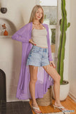 Zenana Mesh Open Front Cardigan  Style Ratio