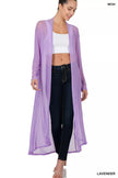 Zenana Mesh Open Front Cardigan  Style Ratio