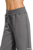 Zenana Scuba Collared Short Sleeve Pullover & Center Seam Pants Set  Style Ratio