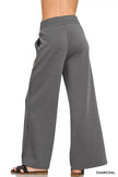 Zenana Scuba Collared Short Sleeve Pullover & Center Seam Pants Set  Style Ratio