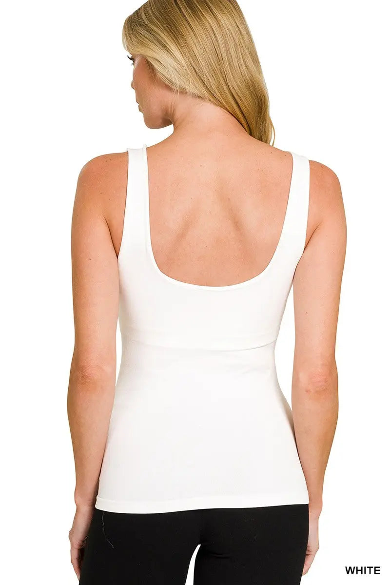 Zenana Seamless Tank Top With Built In Bra  Style Ratio