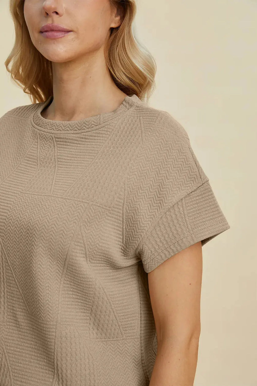 Double Take Short Sleeve Top and Shorts Set  Style Ratio