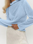 Mock Neck Long Sleeve Sweater  Style Ratio
