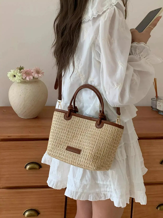 Straw Woven Crossbody Bag  Style Ratio