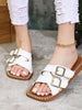 Double Buckle Slide Sandals  Style Ratio