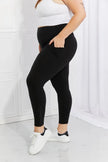 Leggings Depot Full Size Strengthen and Lengthen Reflective Dot Active Leggings  Style Ratio