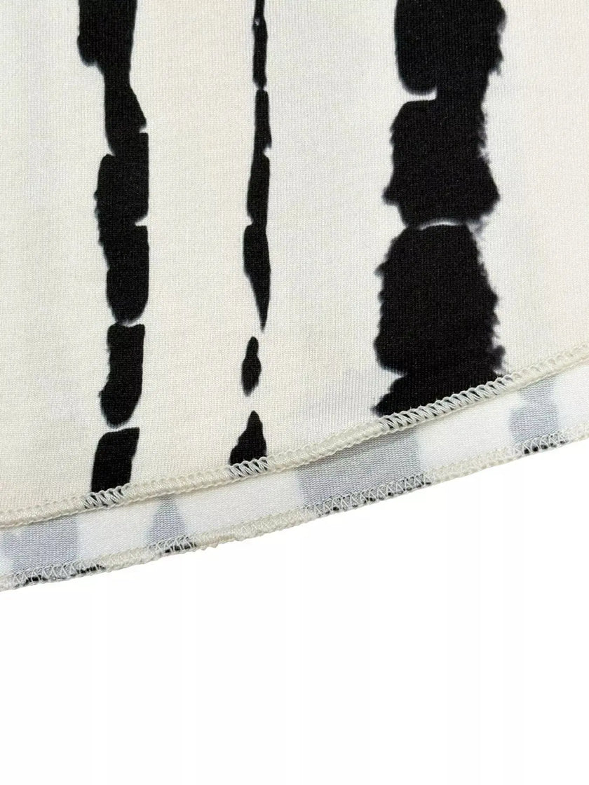 Smocked Asymmetrical Hem Skirt  Style Ratio