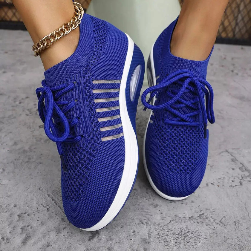 Breathable Mesh Lace Up Sneakers  Style Ratio