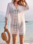 Lace Trim V-Neck Cover-Up  Style Ratio