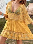 Lace Detail Plunge Cover-Up  Style Ratio