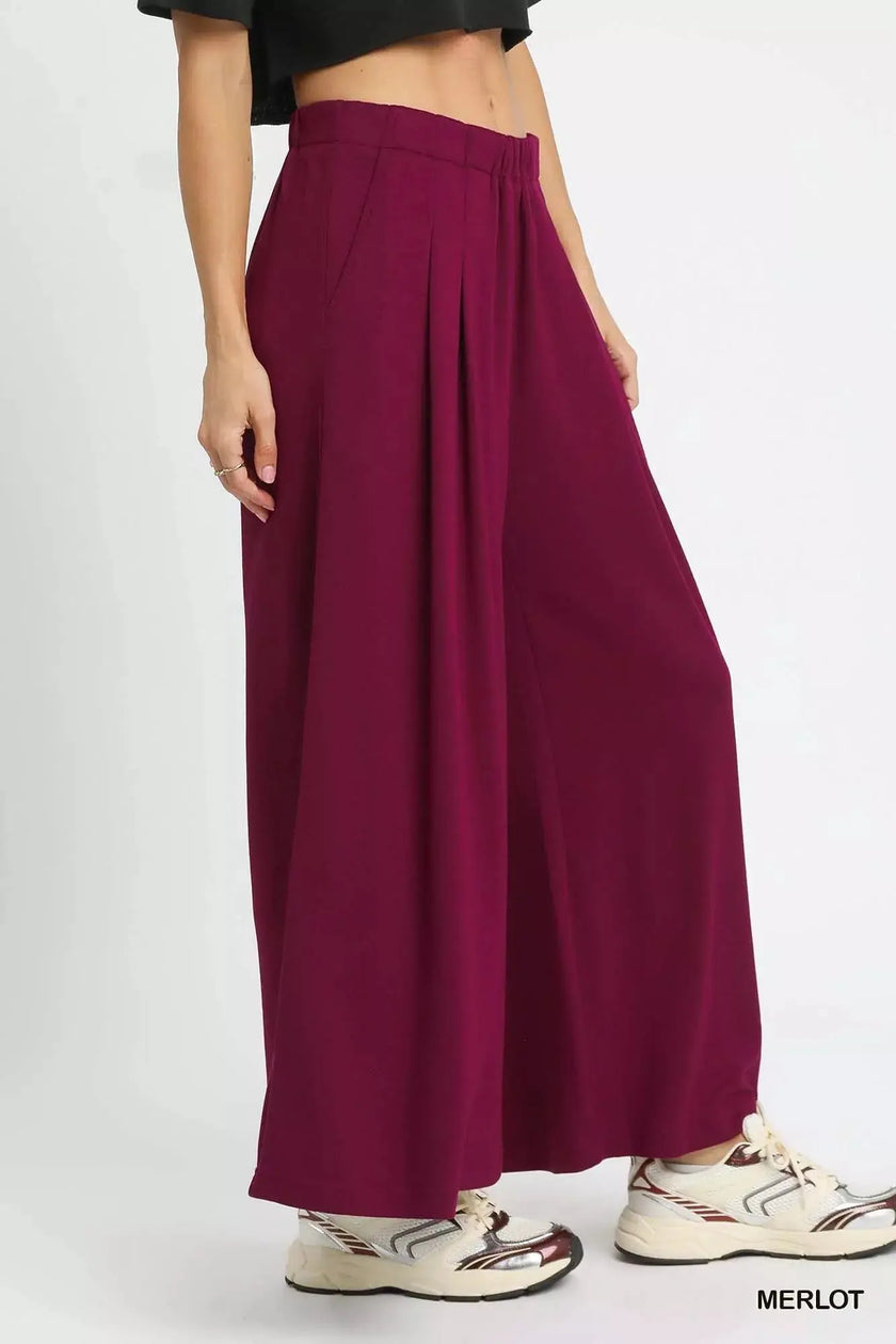 Umgee Wide Leg Pants with Pockets  Style Ratio